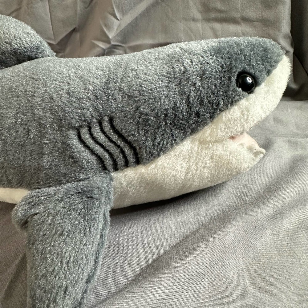 WILD REPUBLIC Gray Shark Plush 15"